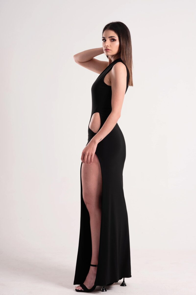 Vestido noche  asimétrico NF - Image 4