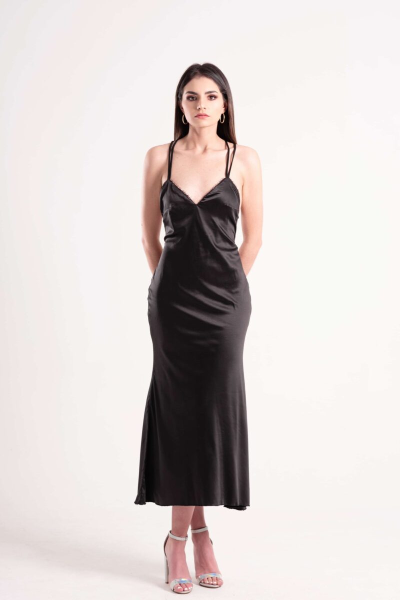 Vestido noche  asimétrico NF - Image 53