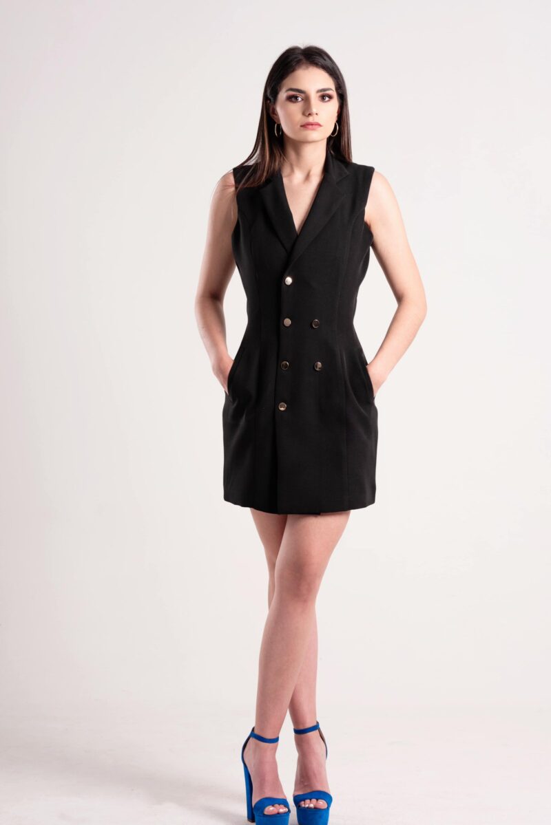 Vestido noche  asimétrico NF - Image 34